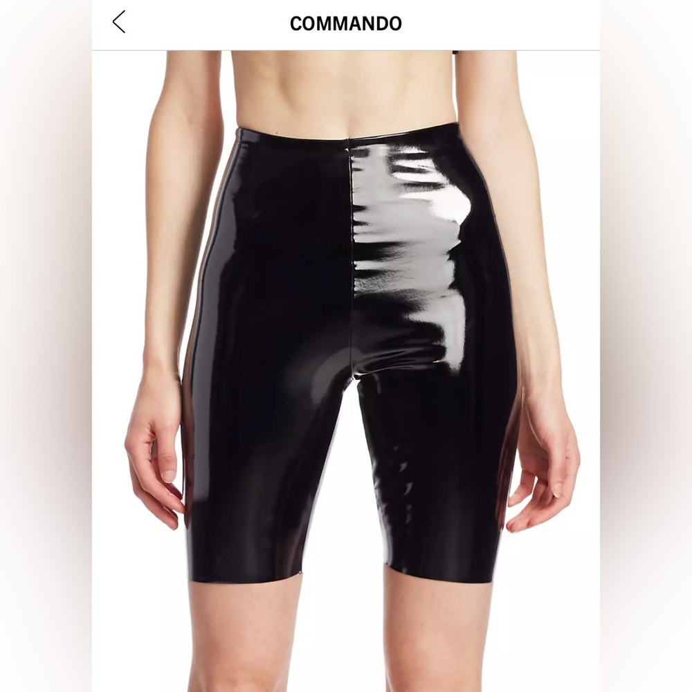 NWT Commando Faux Patent Leather biker Shorts
